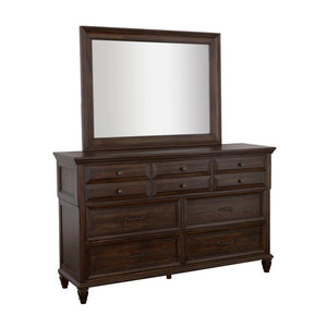 CoasterElevations Avenue Rectangle Dresser Mirror Weathered Burnished Brown