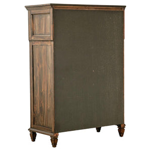 CoasterElevations Avenue 8-Drawer Chest Weathered Burnished Brown