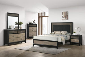 Valencia Bed Light Brown And Black