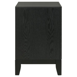 Valencia 2-Drawer Nightstand Light Brown And Black