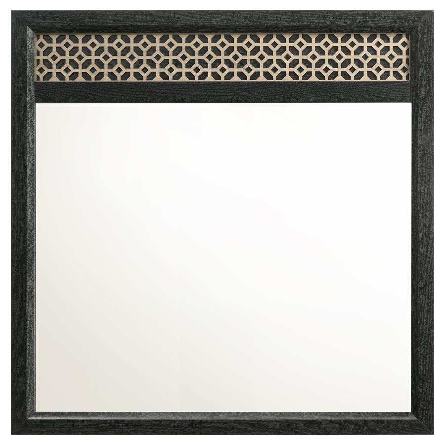 Valencia Dresser Mirror Light Brown And Black