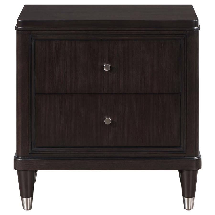 Emberlyn 2-Drawer Nightstand Bedside Table Brown