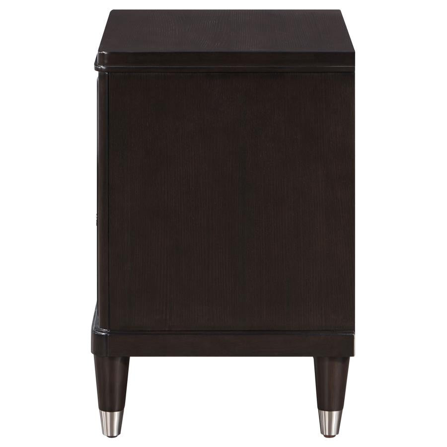 Emberlyn 2-Drawer Nightstand Bedside Table Brown