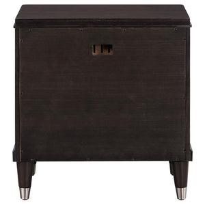 Emberlyn 2-Drawer Nightstand Bedside Table Brown