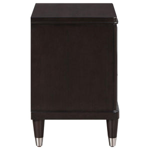 Emberlyn 2-Drawer Nightstand Bedside Table Brown