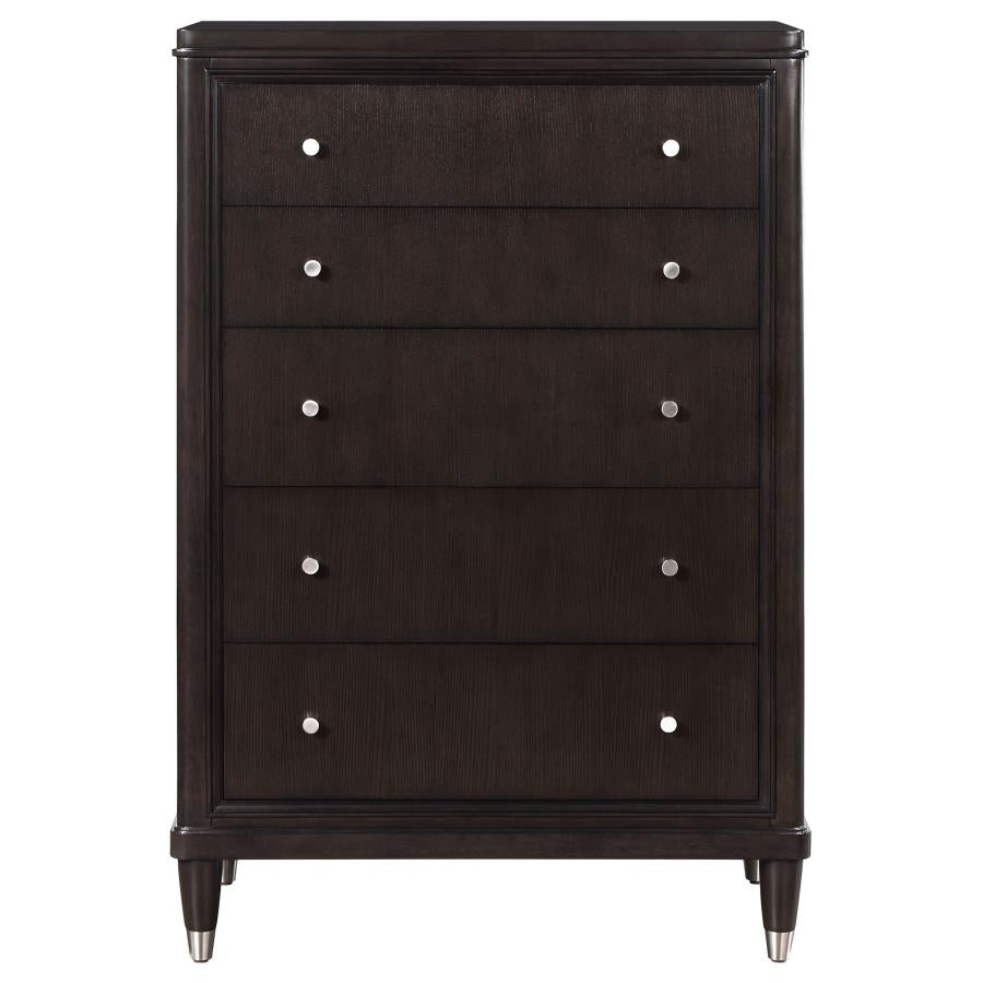 Emberlyn 5-Drawer Bedroom Chest Brown