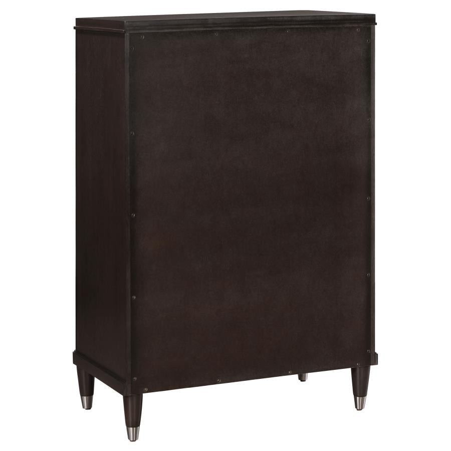 Emberlyn 5-Drawer Bedroom Chest Brown