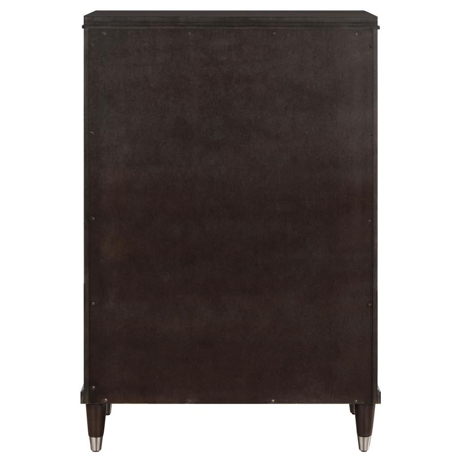 Emberlyn 5-Drawer Bedroom Chest Brown