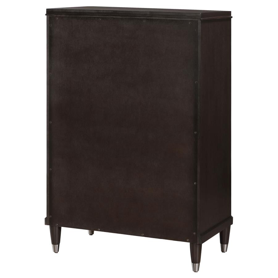 Emberlyn 5-Drawer Bedroom Chest Brown