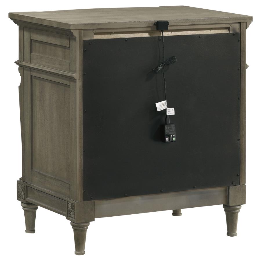 CoasterElevations Alderwood 3-Drawer Nightstand French Grey