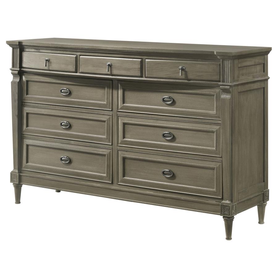 CoasterElevations Alderwood 9-Drawer Dresser French Grey