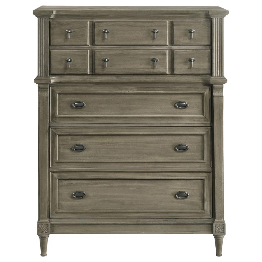 CoasterElevations Alderwood 5-Drawer Chest French Grey