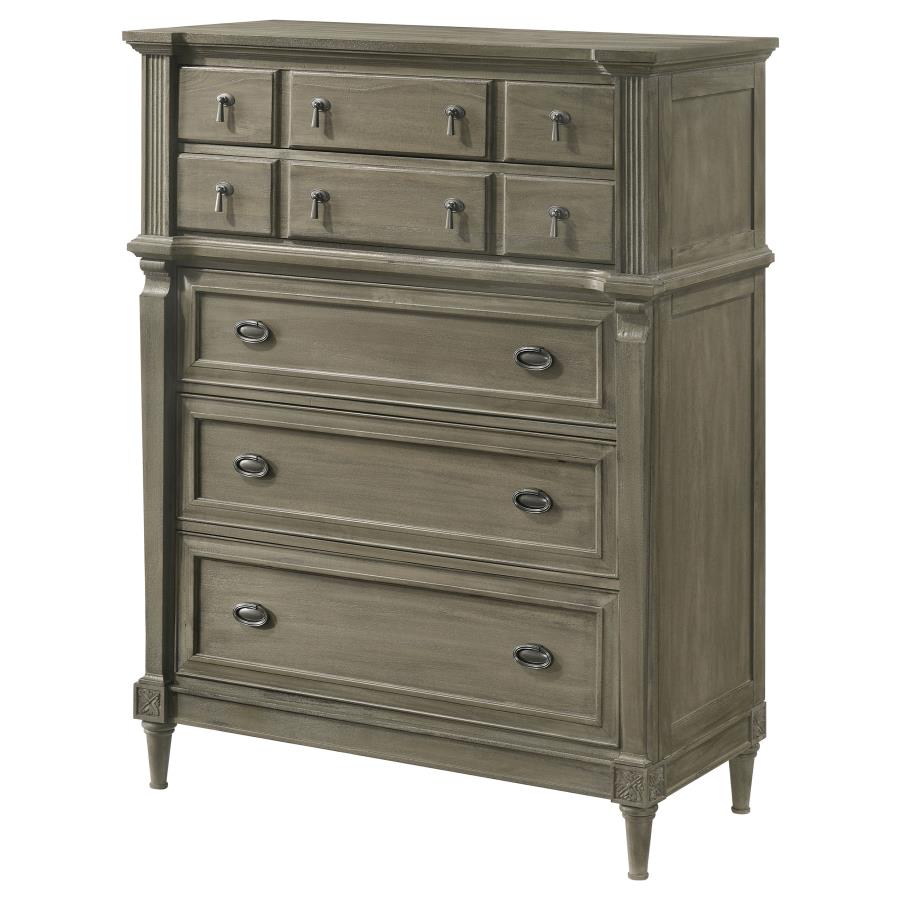 CoasterElevations Alderwood 5-Drawer Chest French Grey