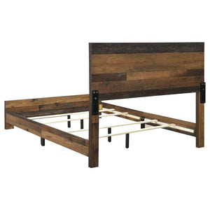 CoasterEveryday Sidney Panel Bed Rustic Pine