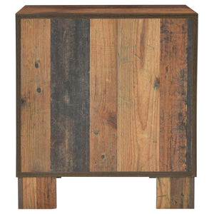 CoasterEveryday Sidney 2-Drawer Nightstand Rustic Pine