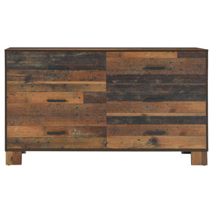 CoasterEveryday Sidney 6-Drawer Dresser Rustic Pine