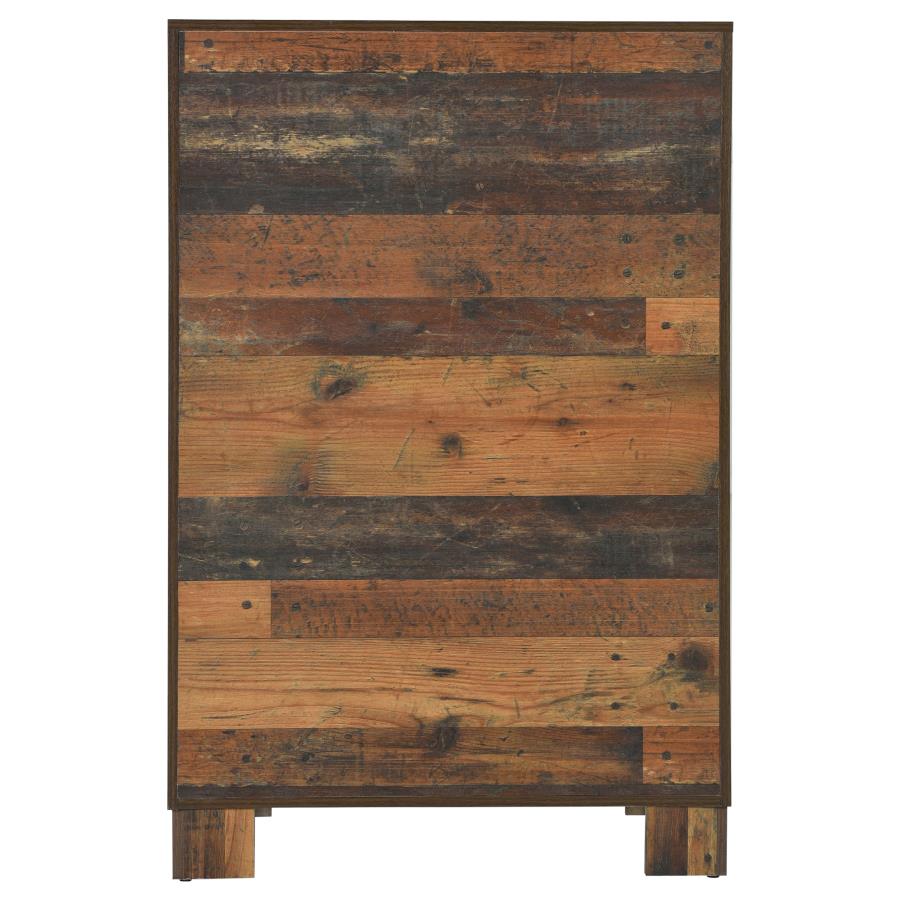 CoasterEveryday Sidney 5-Drawer Chest Rustic Pine