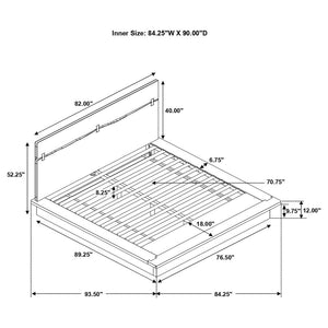 CoasterElevations Winslow Storage Bed Smokey Walnut And Coffee Bean