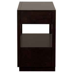 CoasterElevations Durango 2-Drawer Nightstand Smoked Peppercorn