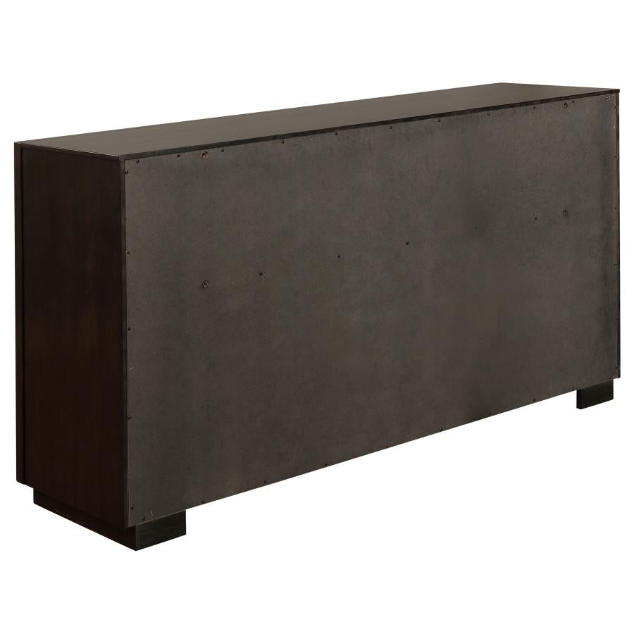 CoasterElevations Durango 8-Drawer Dresser Smoked Peppercorn