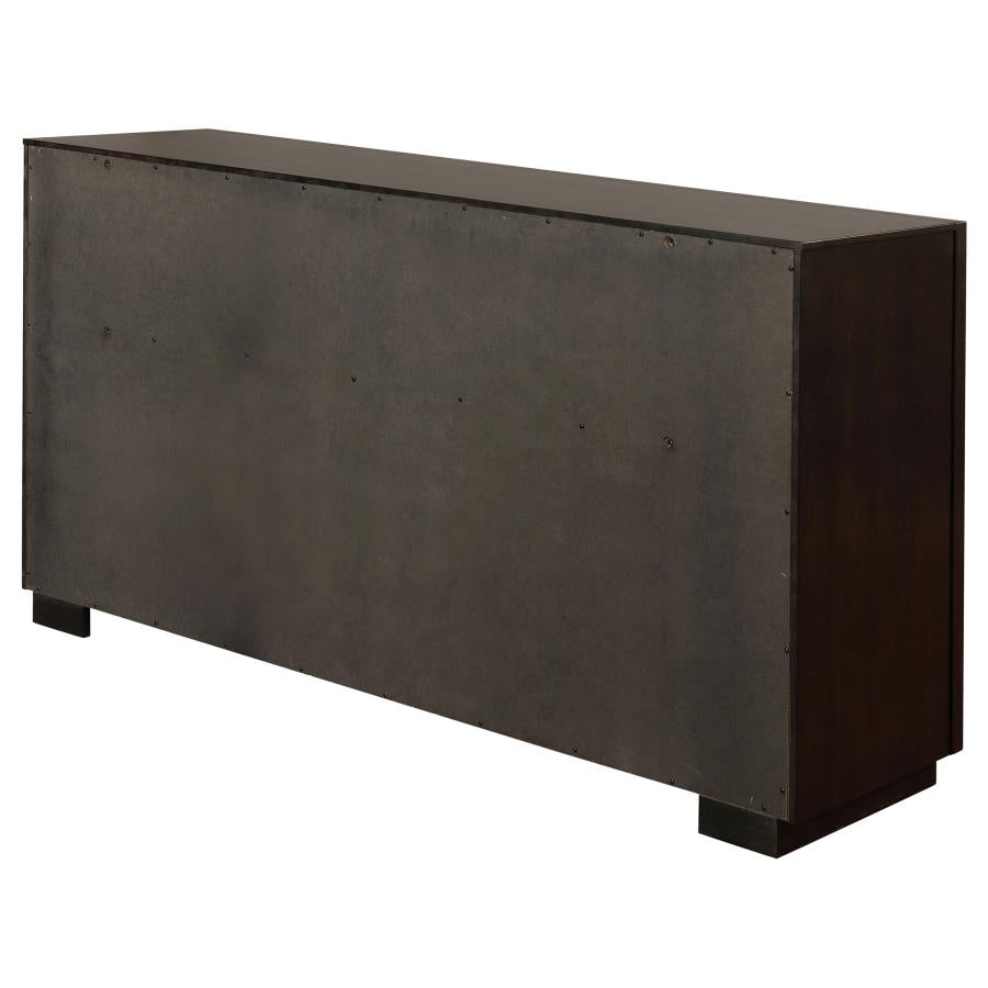 CoasterElevations Durango 8-Drawer Dresser Smoked Peppercorn