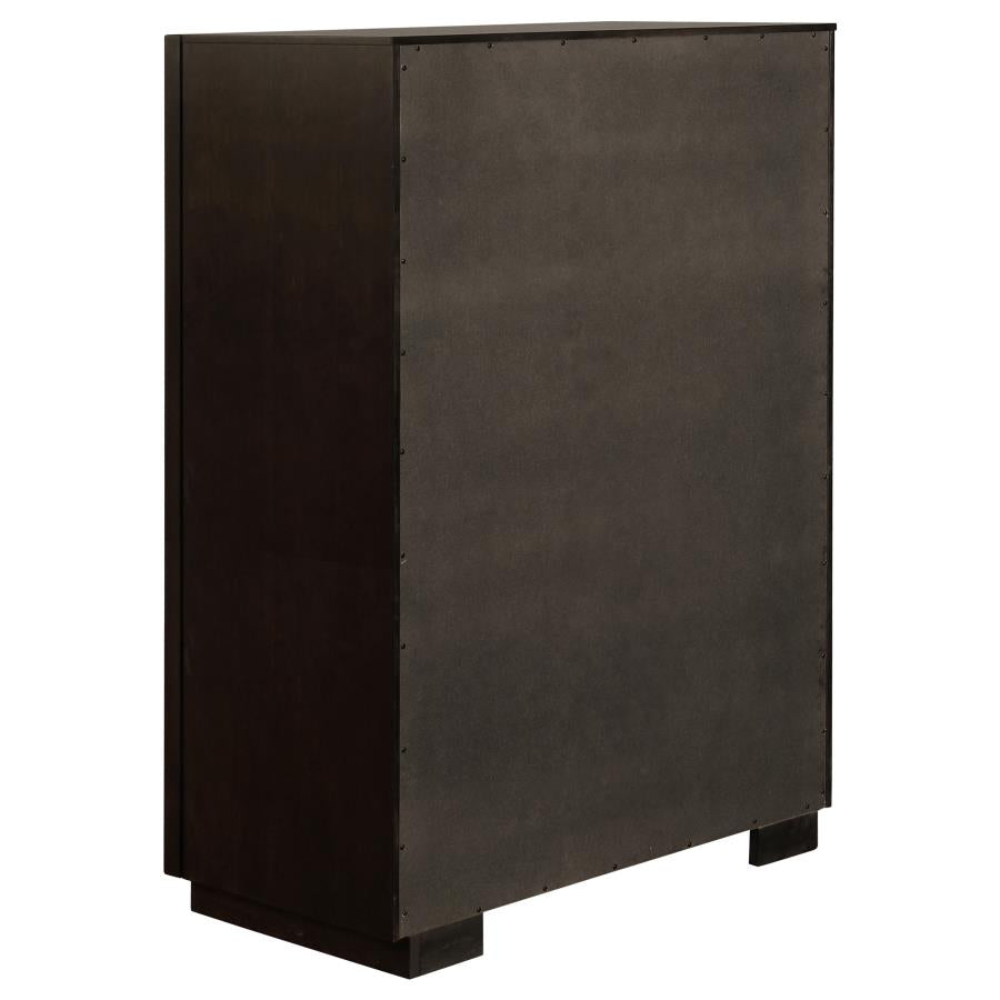 CoasterElevations Durango 5-Drawer Chest Smoked Peppercorn