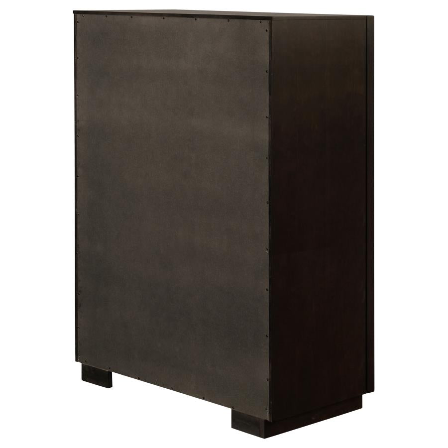 CoasterElevations Durango 5-Drawer Chest Smoked Peppercorn