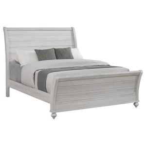 CoasterEveryday Stillwood Sleigh Panel Bed Vintage Linen