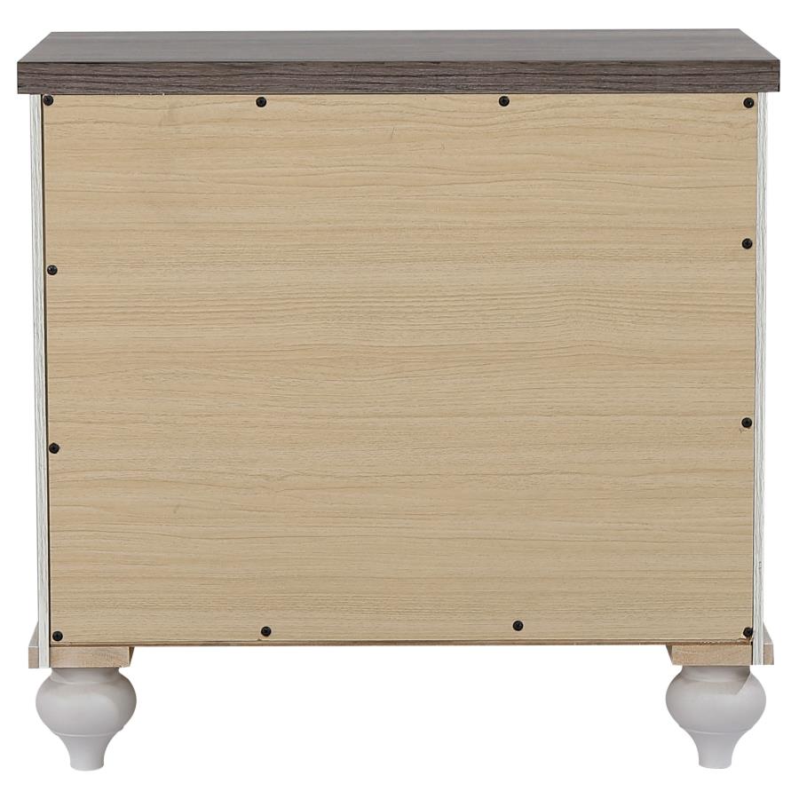 CoasterEveryday Stillwood 2-Drawer Nightstand Vintage Linen