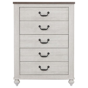 CoasterEveryday Stillwood 5-Drawer Chest Vintage Linen