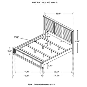 CoasterEssence Hillcrest Panel Bed White