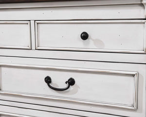 CoasterEssence Hillcrest 9-Drawer Dresser Dark Rum And White