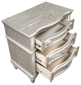 CoasterElevations Evangeline 3-Drawer Nightstand Silver Oak