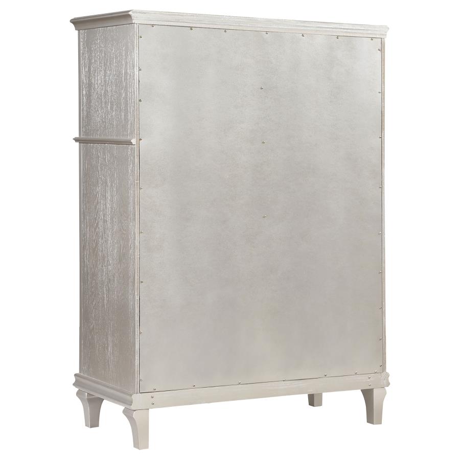 CoasterElevations Evangeline 6-Drawer Chest Silver Oak