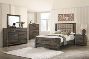 CoasterEveryday Ridgedale 2-Drawer Nightstand Weathered Dark Brown