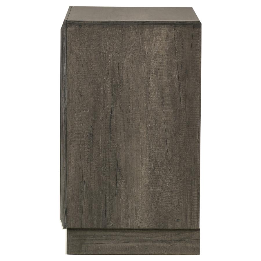 Janine 2-Drawer Nightstand Grey