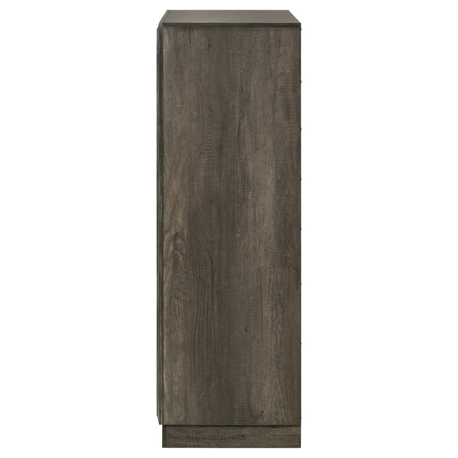 Janine 5-Drawer Chest Grey