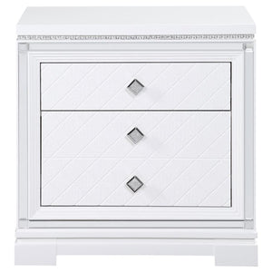 CoasterEssence Eleanor Rectangular 2-Drawer Nightstand White