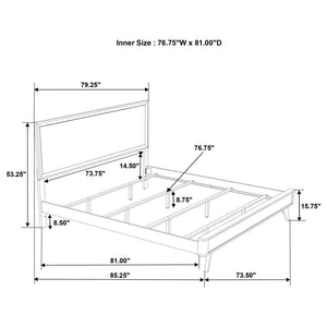 Janelle Panel Bed White