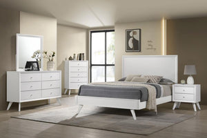 Janelle Panel Bed White