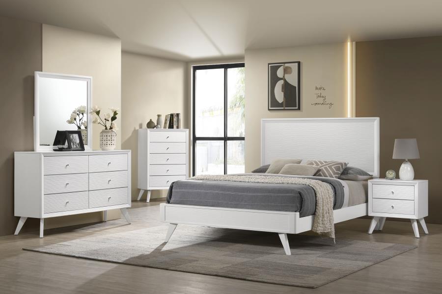 Janelle 6-Drawer Dresser White