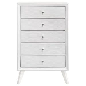 Janelle 5-Drawer Chest White