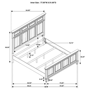 CoasterElevations Avenue Panel Bed Grey