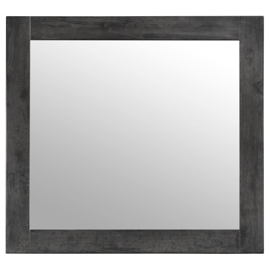 CoasterEssence Lorenzo Rectangular Dresser Mirror Dark Grey