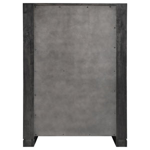 CoasterEssence Lorenzo 5-Drawer Chest Dark Grey