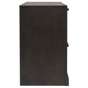 CoasterEssence Azalia 4-Drawer Dresser Black And Walnut