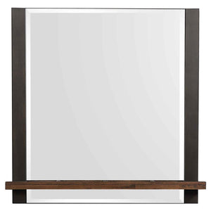 CoasterEssence Azalia Dresser Mirror With Jewelry Tray Black And Walnut