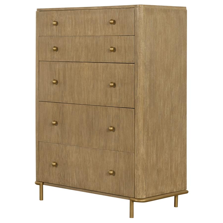 CoasterElevations Arini 5-Drawer Chest Sand Wash