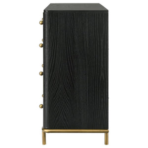 Arini 8-Drawer Bedroom Dresser Black