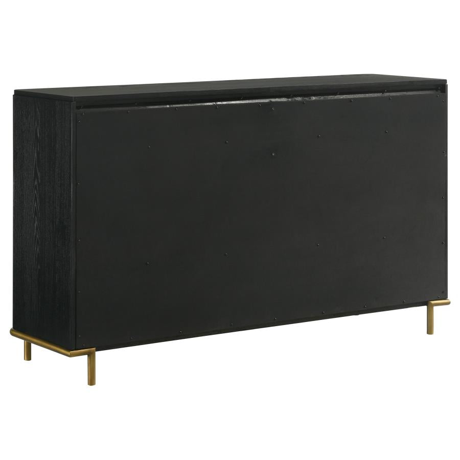 Arini 8-Drawer Bedroom Dresser Black